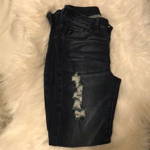 Stretchy ripped skinnies